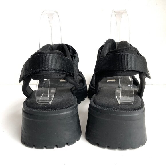 ZARA Chunky Lug Sole Strap Sandals Black EU 38 • fits US 8.5/9 - Picture 4 of 7